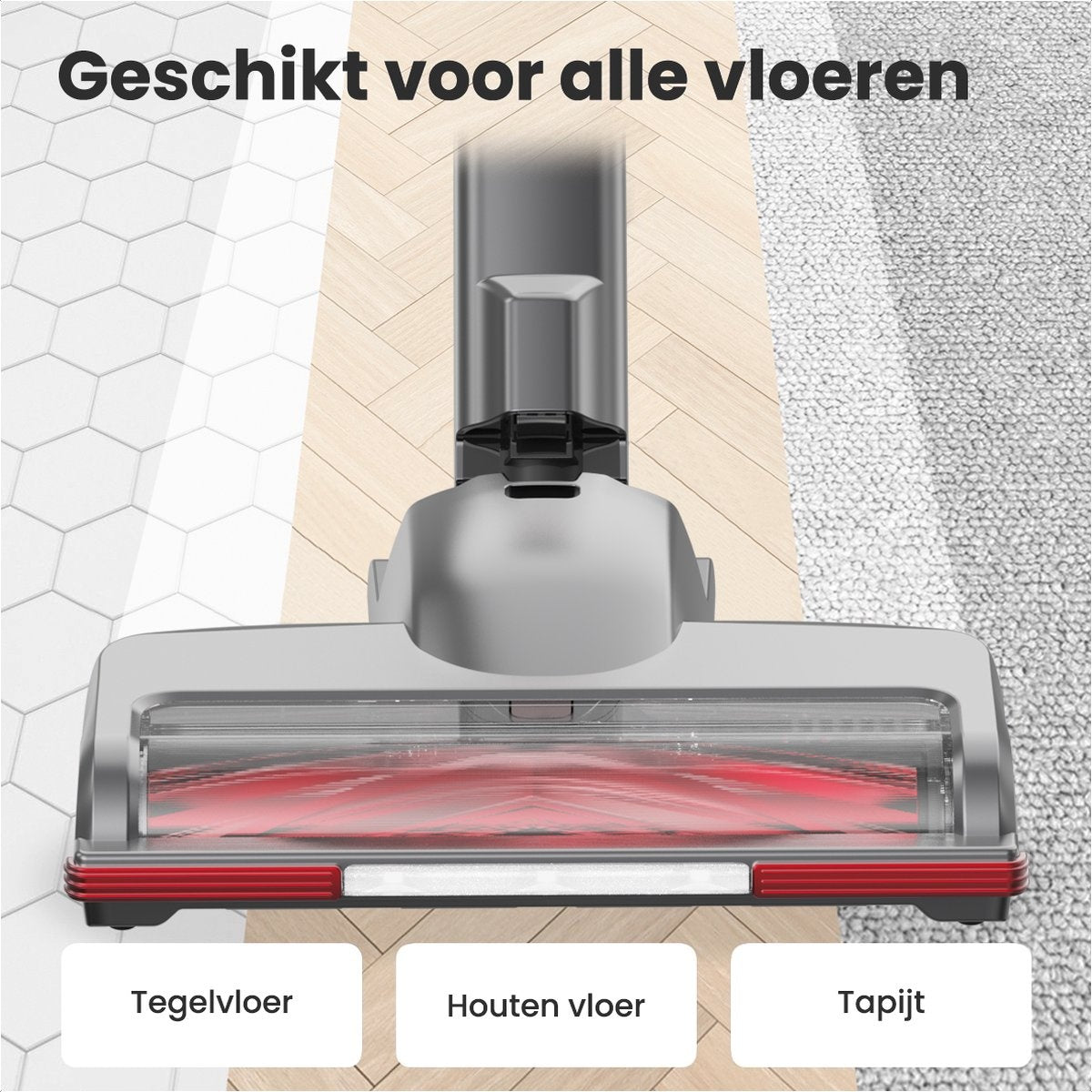 Auronic - Aspirateur sans fil 220W - Gris/Rouge