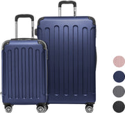 TRVLMORE Set de valises - 2 pièces - 38L (bagage à main) + 110L - Bleu foncé