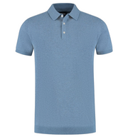Polo en maille Boston Brothers pour homme - Bleu - Taille XL