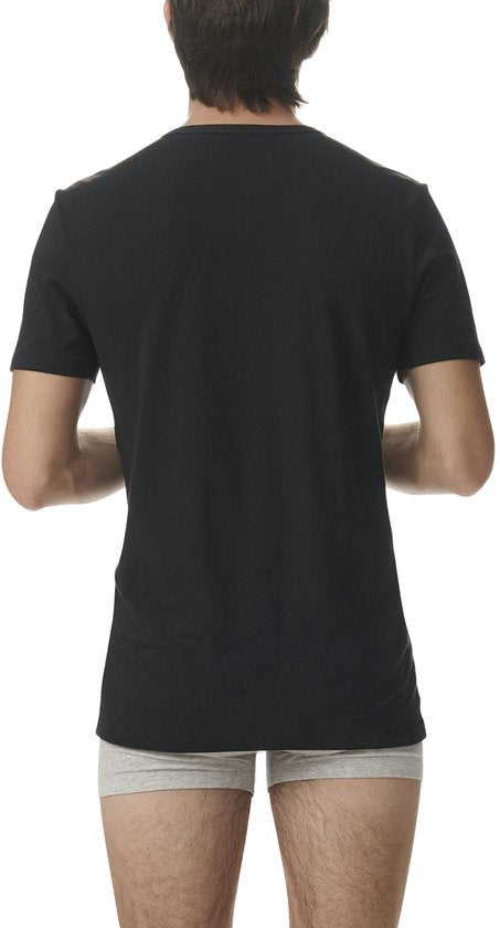 T-shirt à col rond adidas Sportswear, lot de 2 - Active Flex Cotton - Sous-vêtements pour hommes - 2 x noir