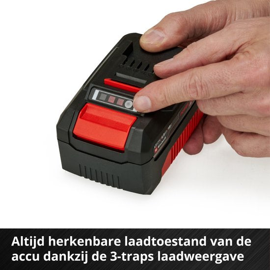 Kit de démarrage Einhell 18 V/4,0 Ah Power X-Change - 1 batterie de 4,0 Ah et un chargeur rapide - compatible avec toutes les machines Power X-Change