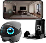 Enabot Air 2 Plus - Robot d'accompagnement intelligent - Caméra 3K HD - Double communication - Gris