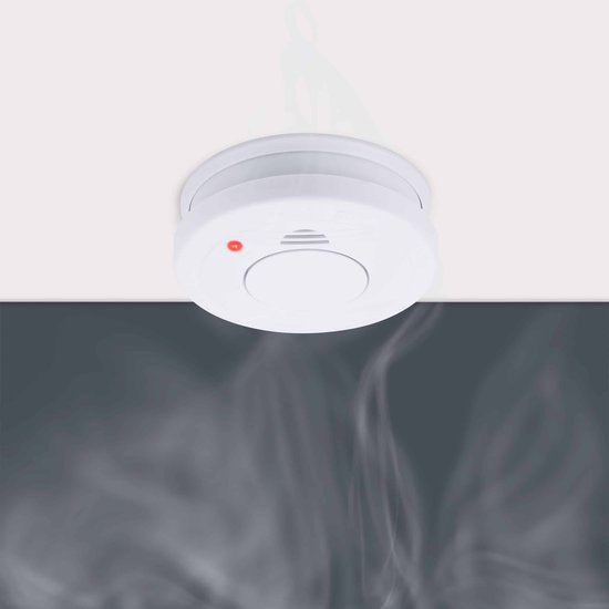 Smartwares 10.044.62 - Détecteur de fumée 85 dB - Pile d'une durée d'un an, capteur d'une durée de 10 ans - Certifié TÜV - Détecteur d'incendie