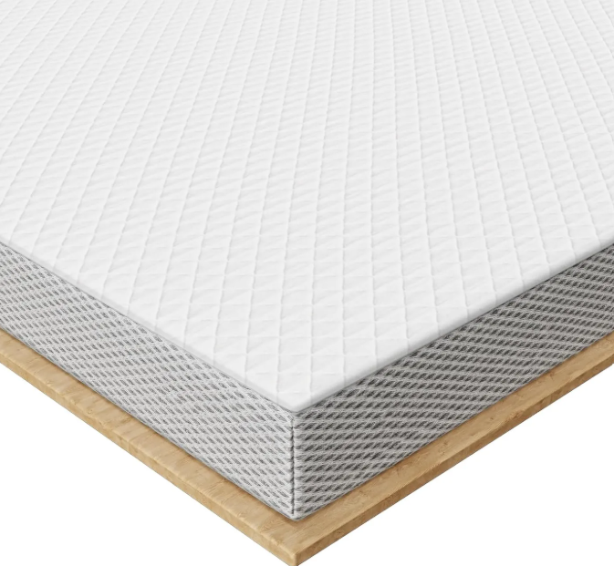 Surmatelas EGO HOME 160 x 200 cm - 5 cm d'épaisseur - Mousse à mémoire de forme - Housse amovible et lavable - Antidérapant