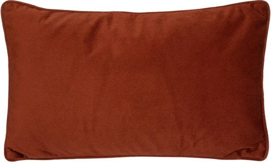 Coussins décoratifs Atmosphera pour le salon Sophia - 30 x 50 cm - Terracotta - polyester - avec fermeture éclair