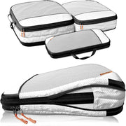 Lot de 3 cubes de rangement compressibles LOONARA Travel - Organisateur de valise - Compression - Matériau recyclé