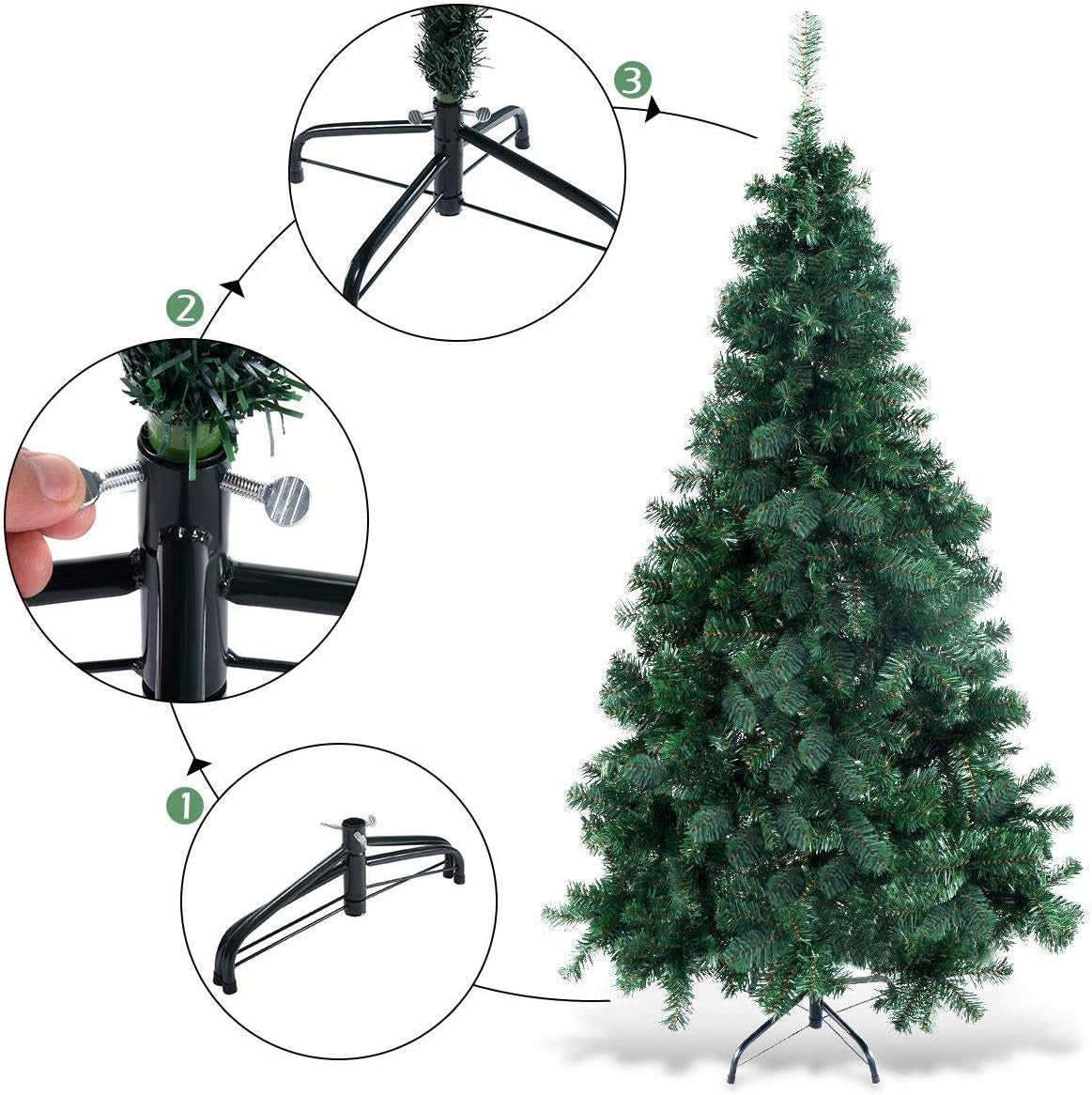 Sapin de Noël côtier 180cm - 650 Branches - Sans éclairage