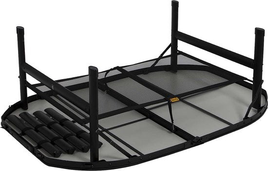 Bo-Camp - Industrial - Table - Northgate - Ovale - Modèle « valise » - 120 x 80 cm