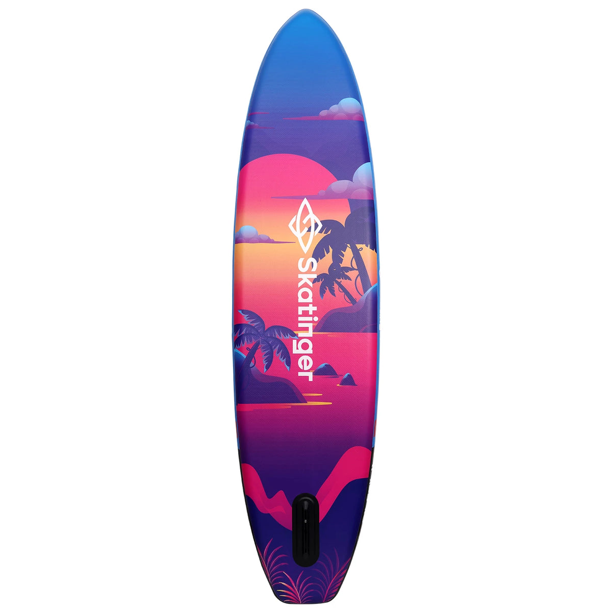 Planche de stand-up paddle SKATINGER Sunset 11 x 33 x 6 pouces - PVC - Double paroi - Jusqu'à 20 PSI