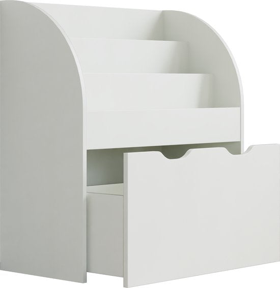 VDD - Petite armoire suspendue - Commode - Armoire à compartiments - Armoire - Bibliothèque - Blanche - Avec tiroirs