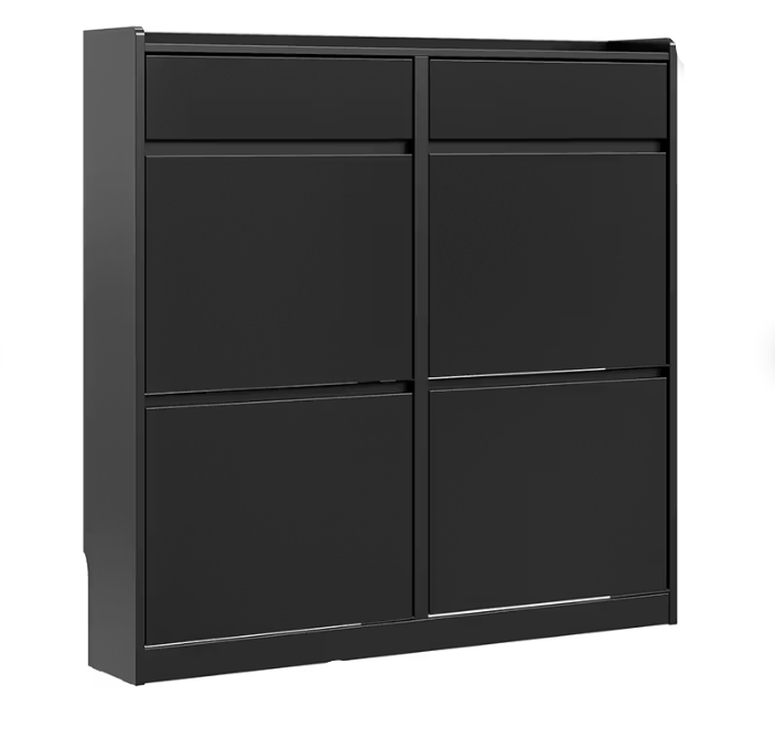 Armoire à chaussures SoBuy FSR169-SCH - Design étroit - 19 x 98 x 95 cm - Noir