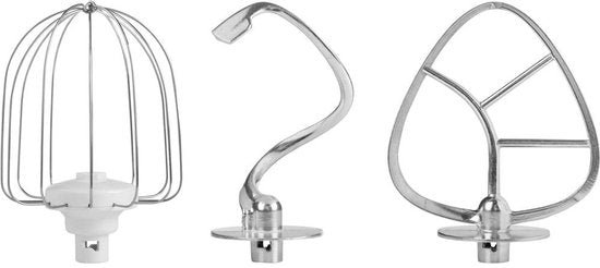 Robot de cuisine Tristar MX-4817 - Robot de cuisine avec bol de 5 litres - 3 crochets pétrisseurs inclus - Robot de cuisine - 6 programmes - Lavable au lave-vaisselle - 1 200 watts - Blanc