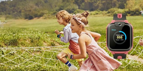 iMoo Z1 - Montre connectée pour enfants - Connexion 4G - IPX8 - Rose