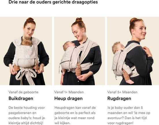 Porte-bébé Stokke Limas, noir - Version 2023 (OCS) - Porte-bébé pour nouveau-nés avec demi-boucle - Trois positions de portage - Sûr dès la naissance, jusqu'à 15 kg