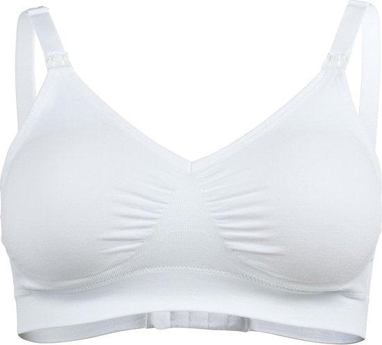 Soutien-gorge Medela Keep Cool Ultra - Soutien-gorge d'allaitement sans coutures - Soutien-gorge de grossesse avec 6 zones respirantes - Tissu Soft Touch – Confortable et offrant un bon maintien - Blanc - Taille XL