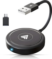 CarMe Luxe Android Auto Dongle - Voiture Android sans fil - USB-A & USB-C - Noir