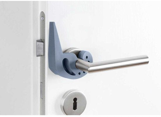 Wenko Butée de porte Multi-stop 11,8 x 7,7 x 2,5 cm, TPR, bleu