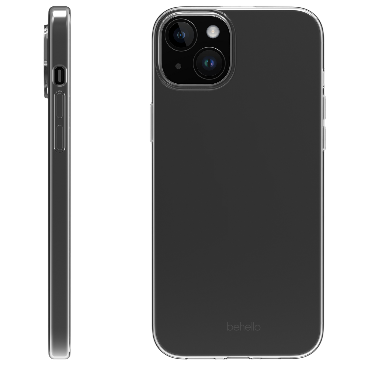BeHello Phone case iPhone 15 Plus Thin Gel Case - Transparent
