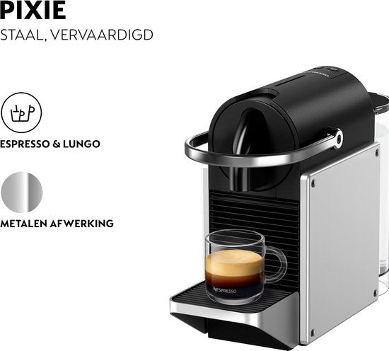 De'Longhi Nespresso Pixie EN127.S - Machine à café à dosettes - Argent