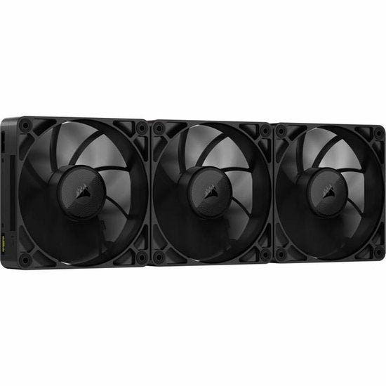 Kit de démarrage Corsair iCUE LINK RX120 MAX PWM Thick Fans - Lot de 3 ventilateurs - 120 mm - 71,28 cfm - 400 - 2 000 tr/min - 10 - 29,5 dBA - Avec hub système iCUE LINK - noir