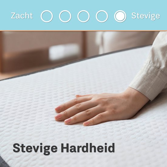 CozySense® Topper 90x200 - Surmatelas - Matelas de terrasse - Mousse à mémoire de forme avec gel réfrigérant - CertiPUR® - Fermeté - 8 CM - Housse lavable