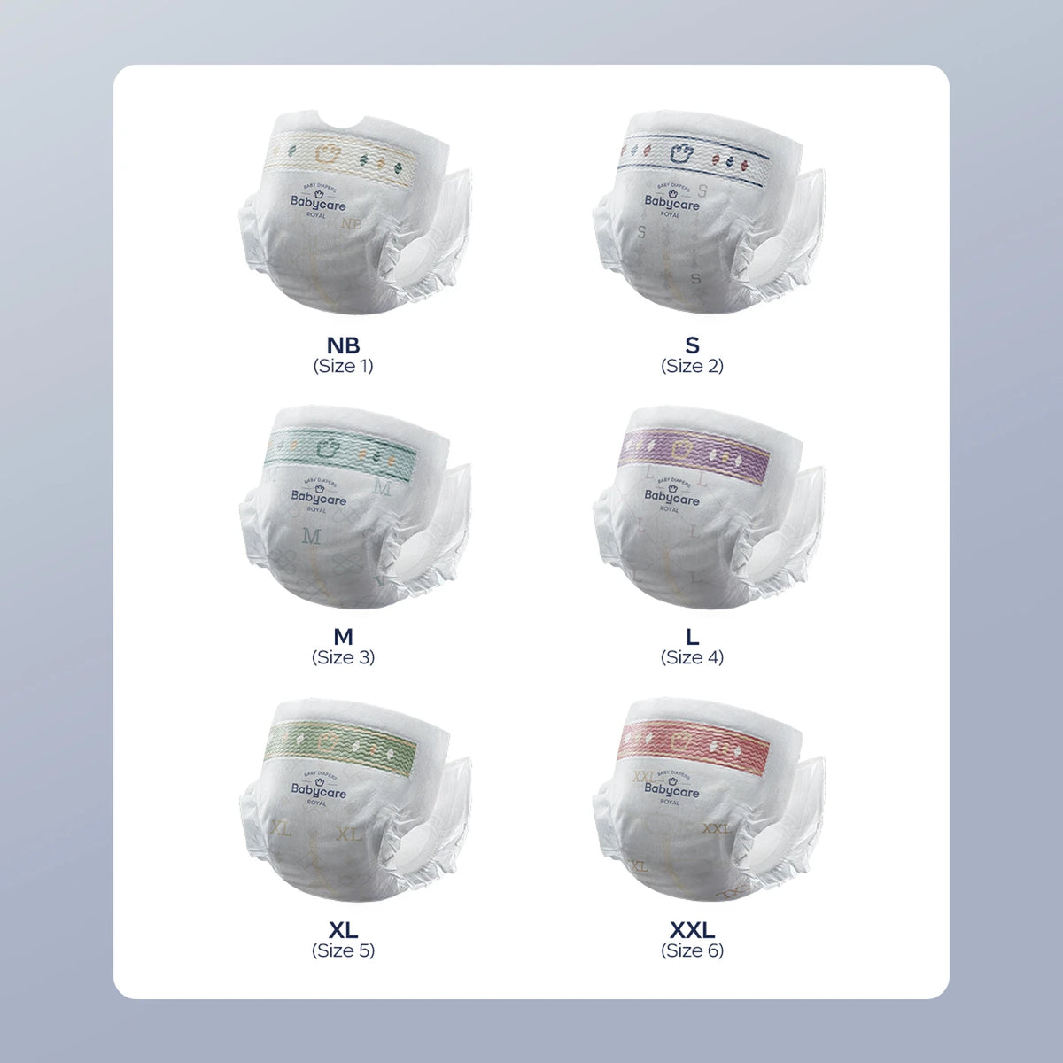 Couches BC Babycare Royal, taille 2 (4-8 kg) - 58 pièces