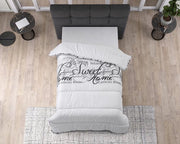 Couette Sleeptime sans housse - Couette imprimée - Couette colorée - Couette imprimée - 200x200 cm - White