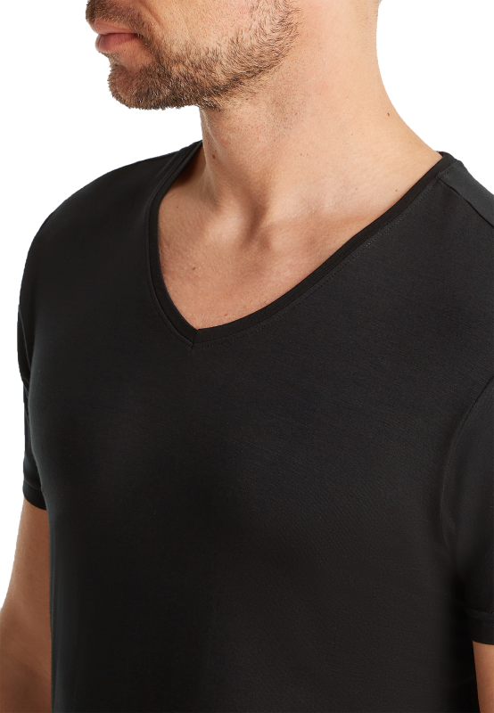 Ten Cate T-shirt col V - noir - Taille M