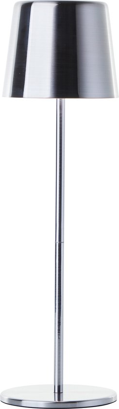 Brilliant Xaana - Lampe de table rechargeable - Intérieur et extérieur - LED 4 W 3 000 K-6 000 K - Variateur à 3 niveaux - IP44 - Argent