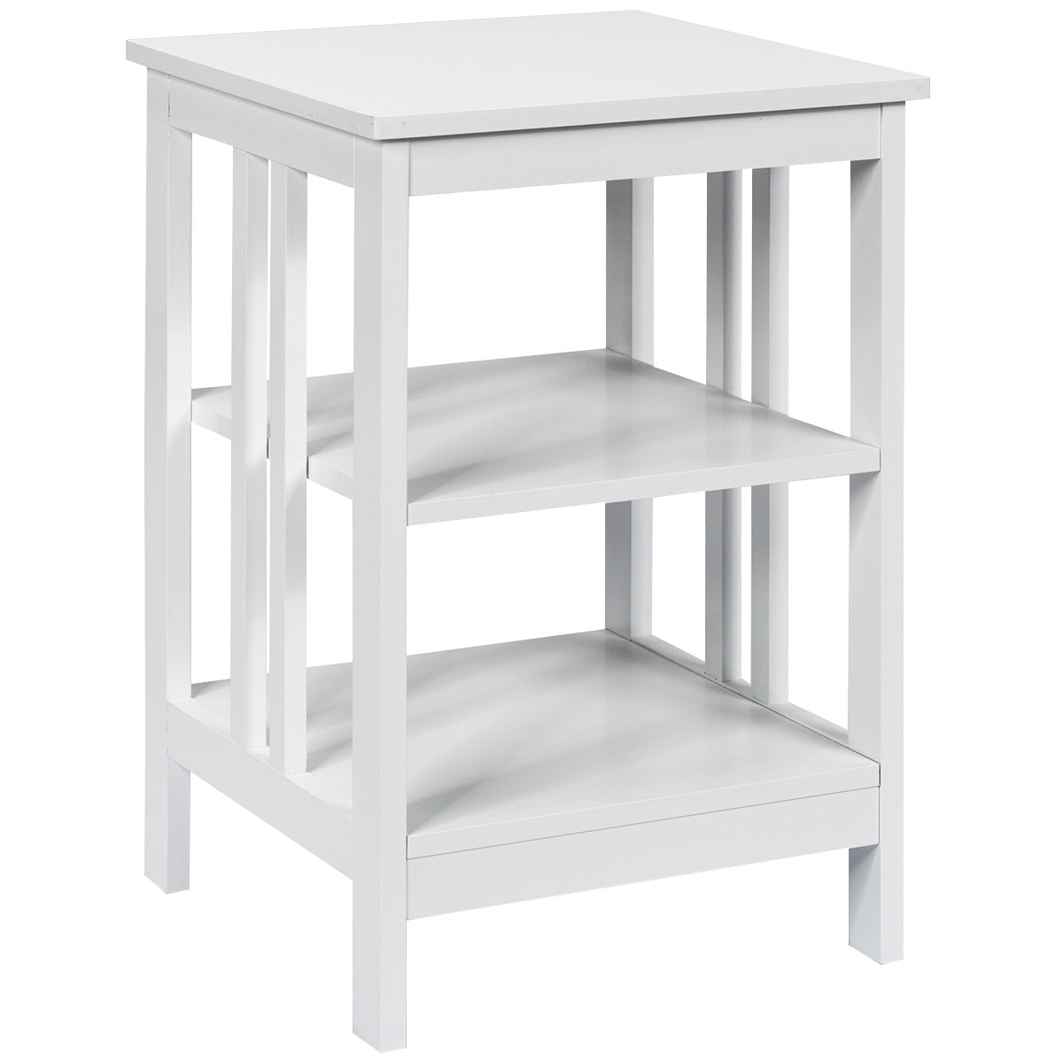 Coast Table de chevet 3 jours Table basse Sofatic pour les chambres 40 x 40 x 61 cm blanc