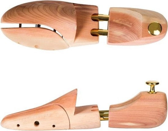 Tectake - Arbre à chaussures de luxe taille 44-45 en bois de cèdre - 402253