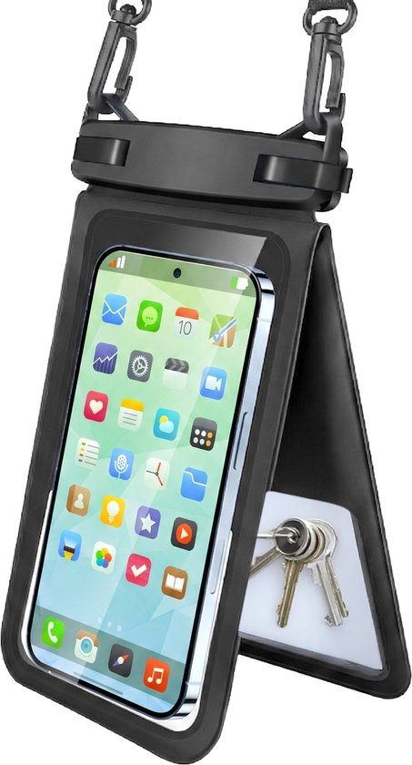 Étui étanche 2 en 1 pour téléphone Nuvance avec cordon - Universel jusqu'à 7 pouces - Étui Drybag - Double fermeture à clip
