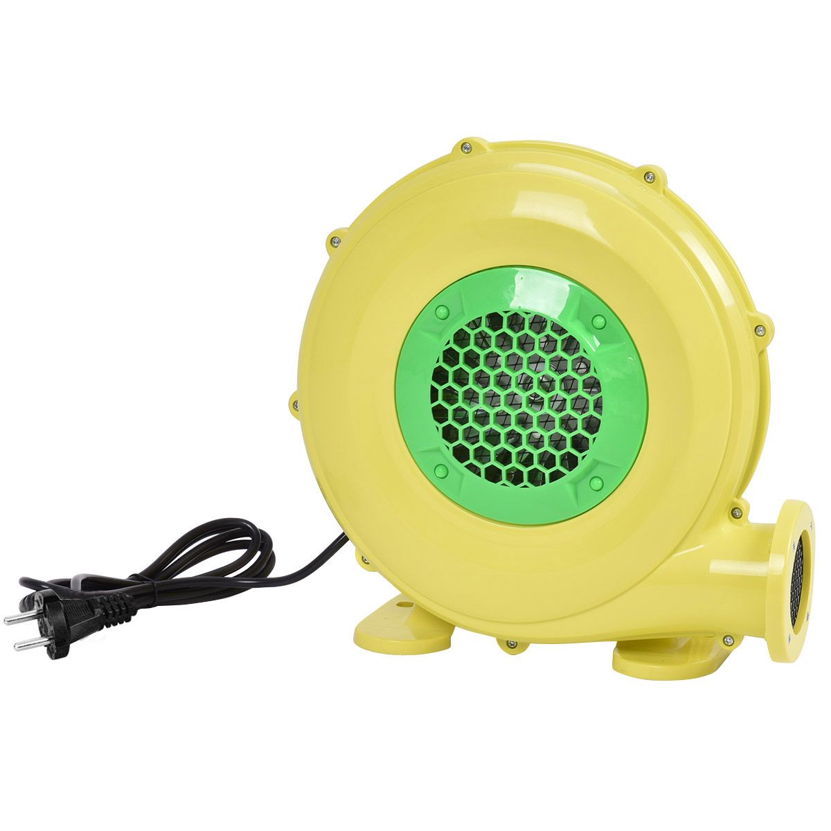 Soufflerie électrique 450 W - Ventilateur portable pour châteaux gonflables et structures gonflables - Avec poignée - 220-240V - Jaune