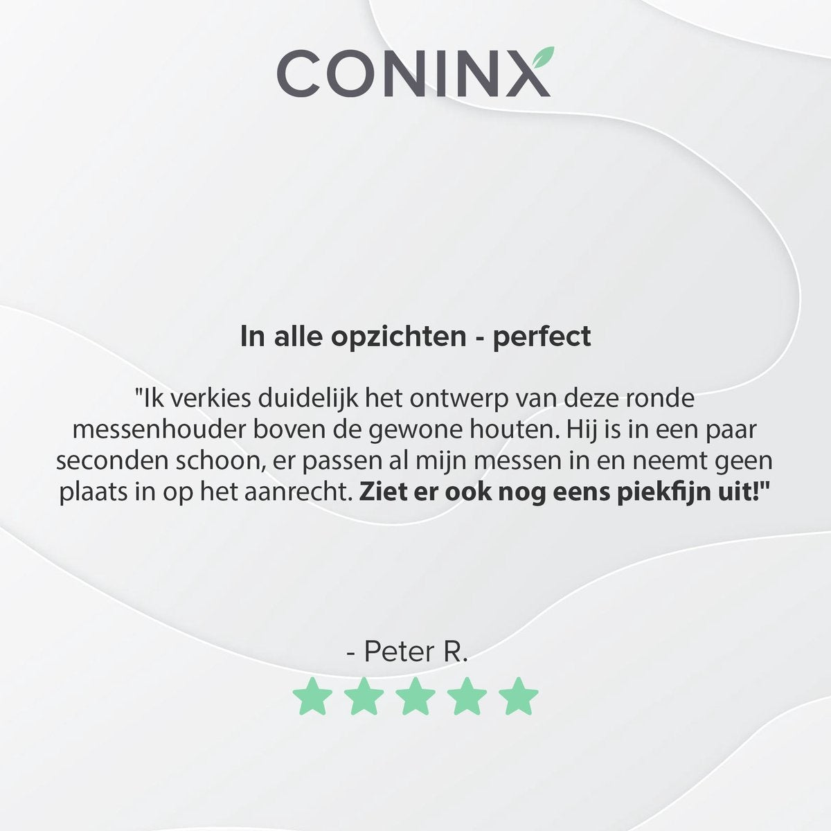 RVS Messenblok zonder Messen - Messenhouder Universeel van Coninx - Exclusief Messen - RVS Messenopberger