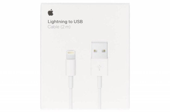 Apple - Câble de recharge Lightning - USB-A vers Lightning - 12 W - 2 m - Blanc