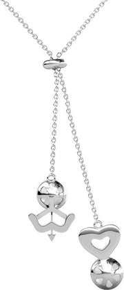 Collier Elegance avec pendentif - Yolora - Argent