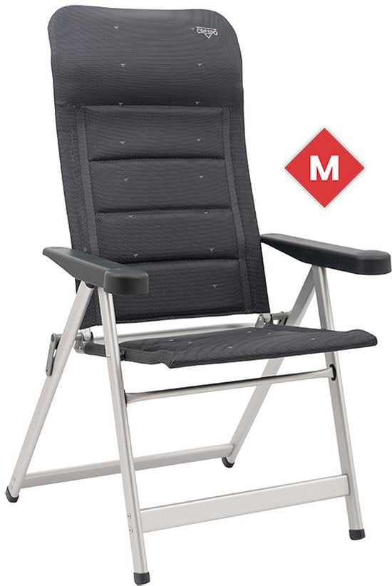 Crespo - Chaise de stand - M - AL/237 - Deluxe - Gris foncé