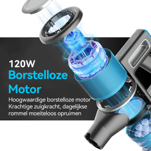 Aspirateur balai sans fil Ochama 4-en-1 - 18 kPa - 40 minutes d'autonomie - 2 600 mAh - Éclairage LED - Sans sac - Modèle XL-613M4