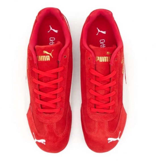PUMA - Baskets Speedcat OG en daim, rouges