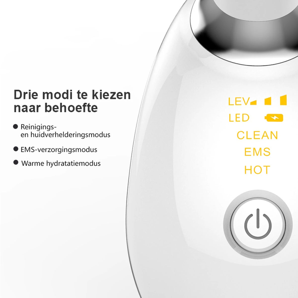 Appareil de massage pour la nuque Sunluxy ES-1081 – Micro-courant EMS, lumière LED 7 couleurs et fonction chauffante à 45 °C – Soins du visage et de la nuque – 16,2 x 13,2 x 5,8 cm