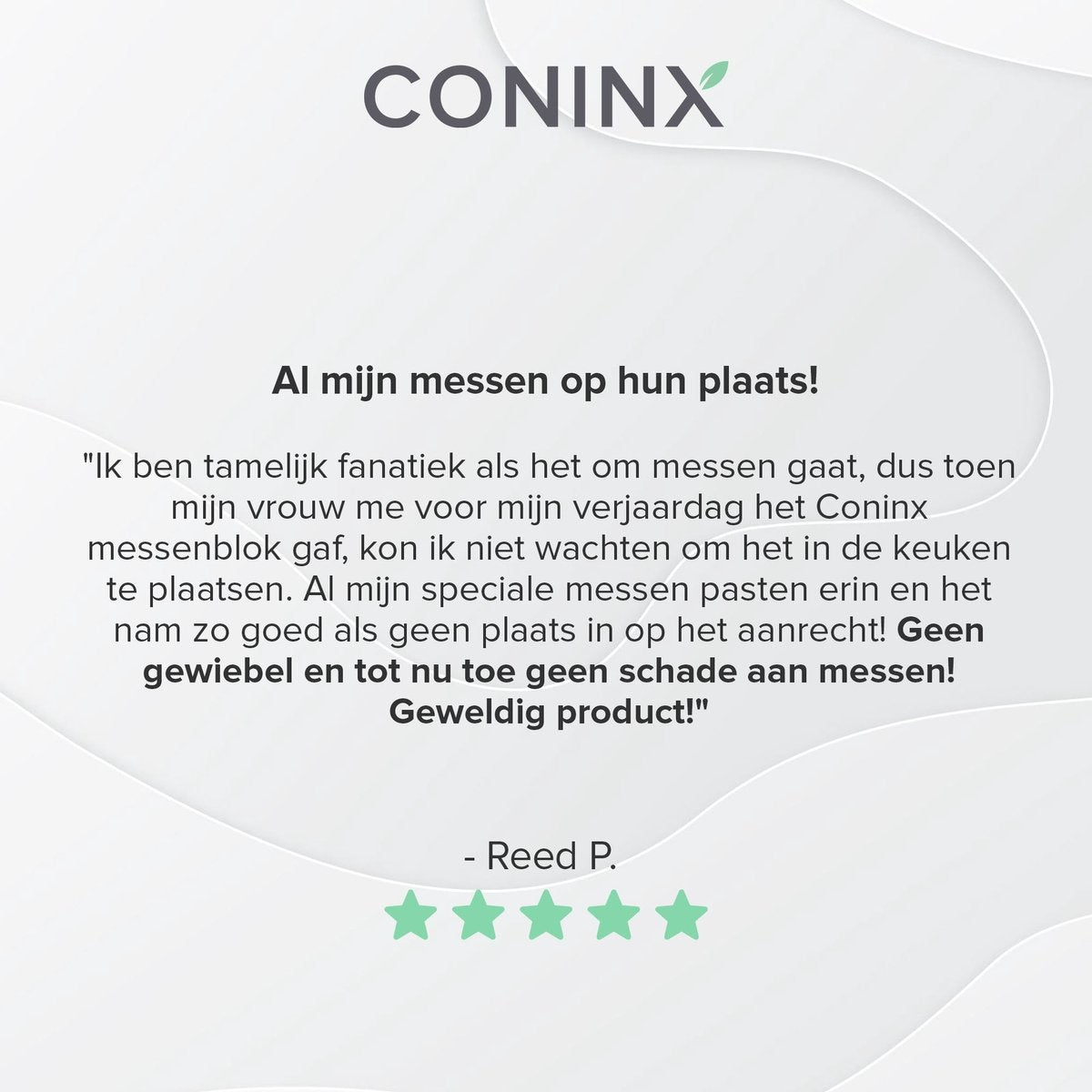 Messenblok zonder Messen - Messenhouder Universeel - Exclusief Messen - RVS Messenopberger van Coninx