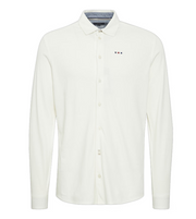 FQ1924 FGSTEFF Chemise en maille pour homme, taille L – Snow White – Coton et lyocell