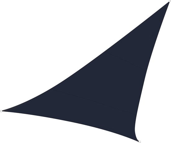 Perel Toile d'ombrage, perméable à l'eau, perméable à l'air, 5 x 5 x 5 m, 180 g/m², HDPE, triangle, gris foncé