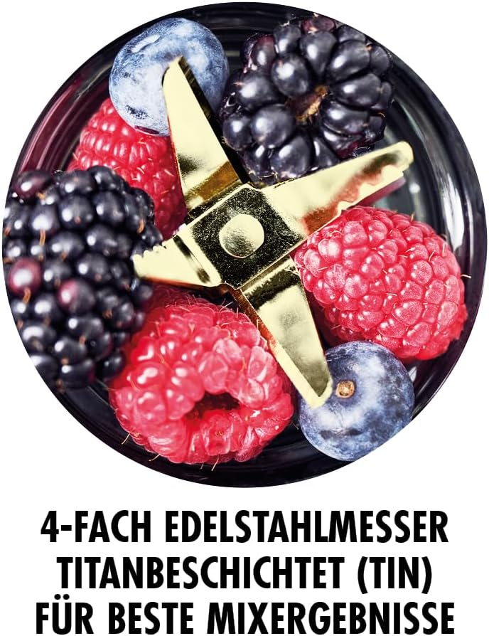 Gastroback 41033 Mixeur à smoothies Design Mix & Go - 0,6 litre - 300 W - acier inoxydable