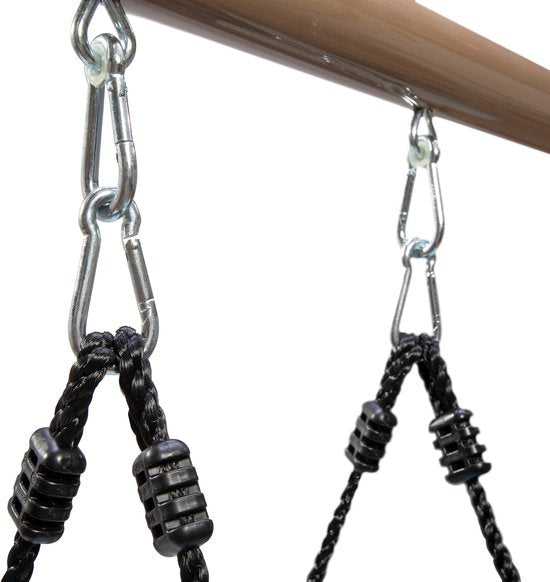 Step2 Rocket Swing for Two Rouge - Balançoire fusée pour deux personnes - Ceintures de sécurité réglables - Facile à monter et à descendre - Plastique résistant