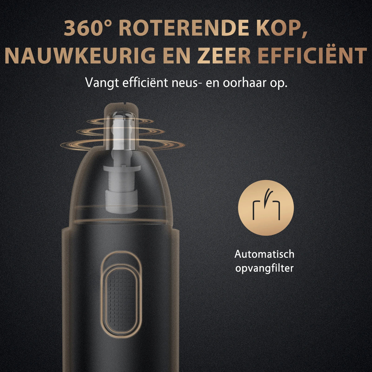 Tondeuse rechargeable MAXGROOM pour poils du nez et des oreilles