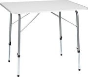 Table de camping, Tectake®, pliante, dimensions 80 x 60 x 68 cm, blanc