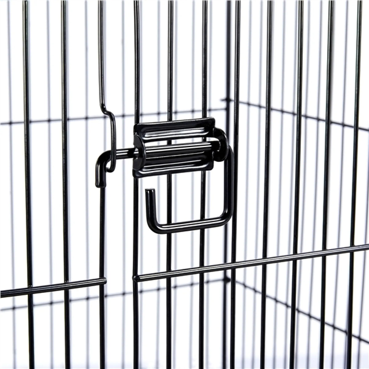 Yaheetech Cage à oiseaux - Perruches et perroquets - 59.5x59.5x150 cm - Mobile - Support amovible - Perchoirs - Noir