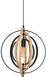 Anne Lighting - suspension - Muoversi - naturel - bois - Ø 45 cm - E27 - 3491BE
