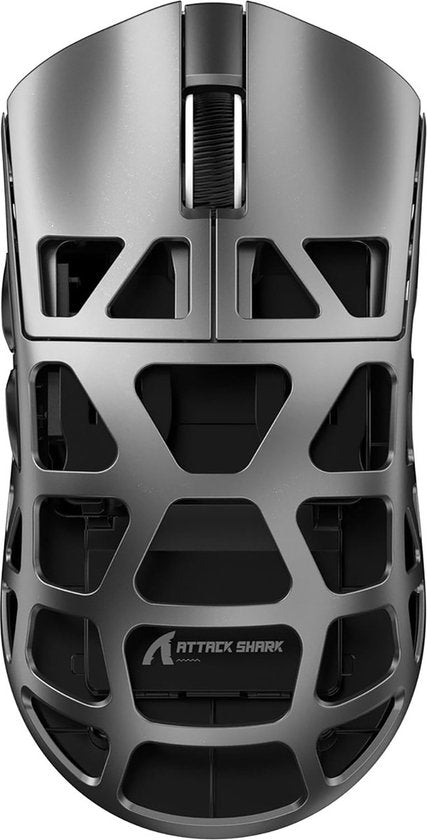 ATTACK SHARK R3 - Souris gaming sans fil - PAW3395 - Ultralégère (46 g) - Filaire/2,4 GHz/BT 5.1 - 26 000 DPI - Alliage de magnésium